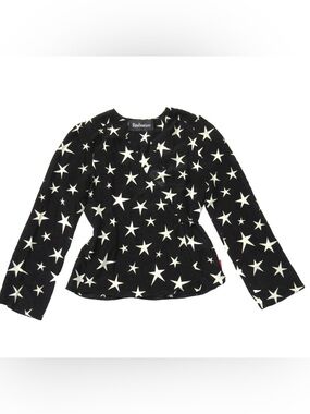 Réalisation Par Black Star Print Blouse